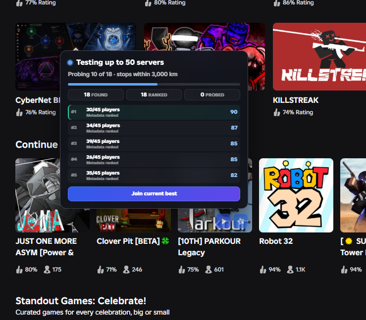 BloxPilot Join Best scanning and ranking servers